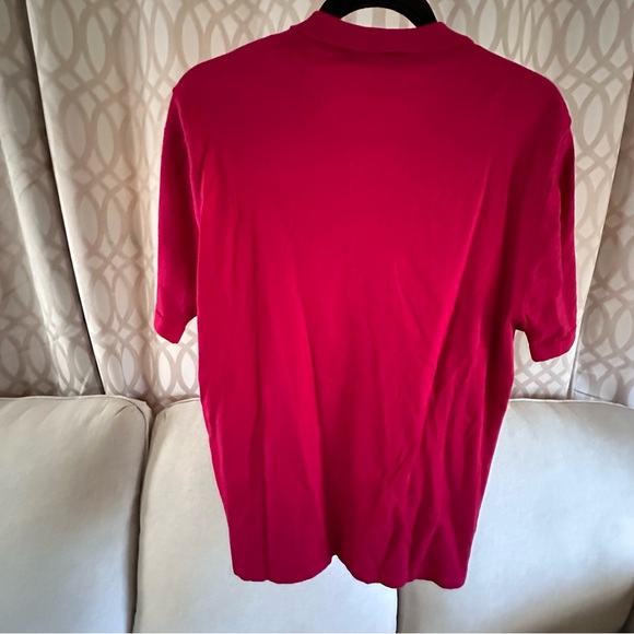 Maison Montagut Men's Cotton Polo Shirt, Style: Bora, Sz L, Red - Picture 4 of 8